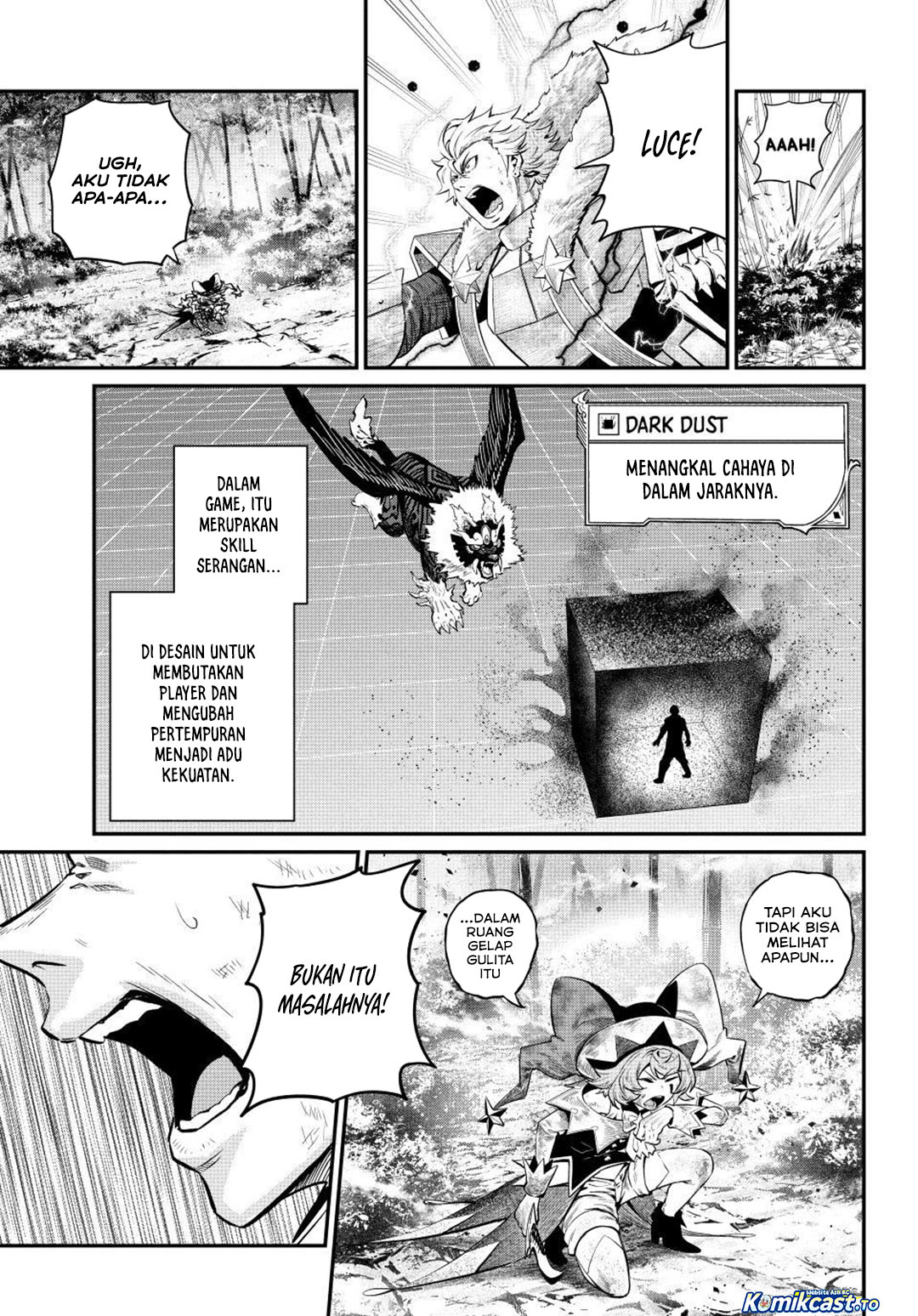 Halaman 14 dari Tsuihou Sareta Tenshou Juu Kishi wa Game Chishiki de Musou Suru Chapter 163