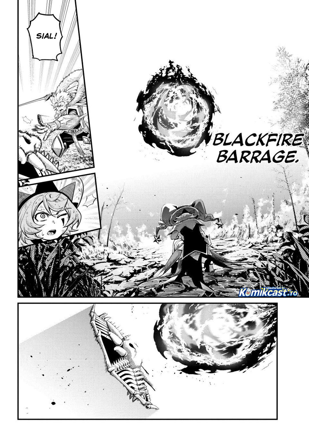 Halaman 15 dari Tsuihou Sareta Tenshou Juu Kishi wa Game Chishiki de Musou Suru Chapter 163
