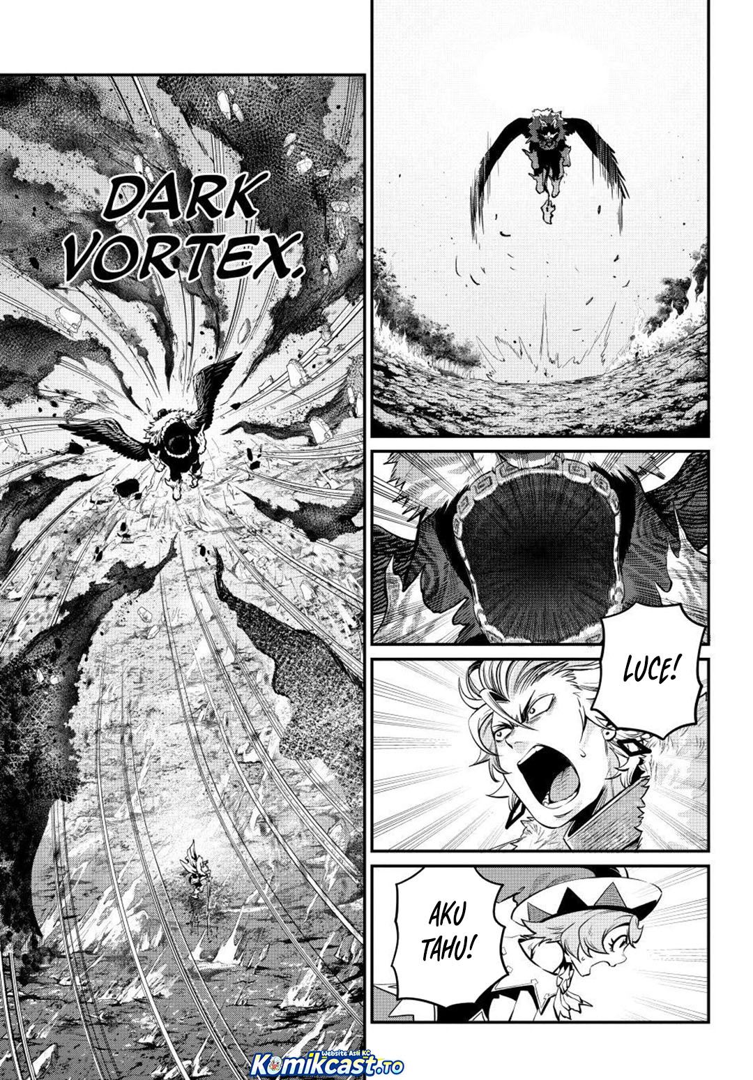 Halaman 6 dari Tsuihou Sareta Tenshou Juu Kishi wa Game Chishiki de Musou Suru Chapter 163