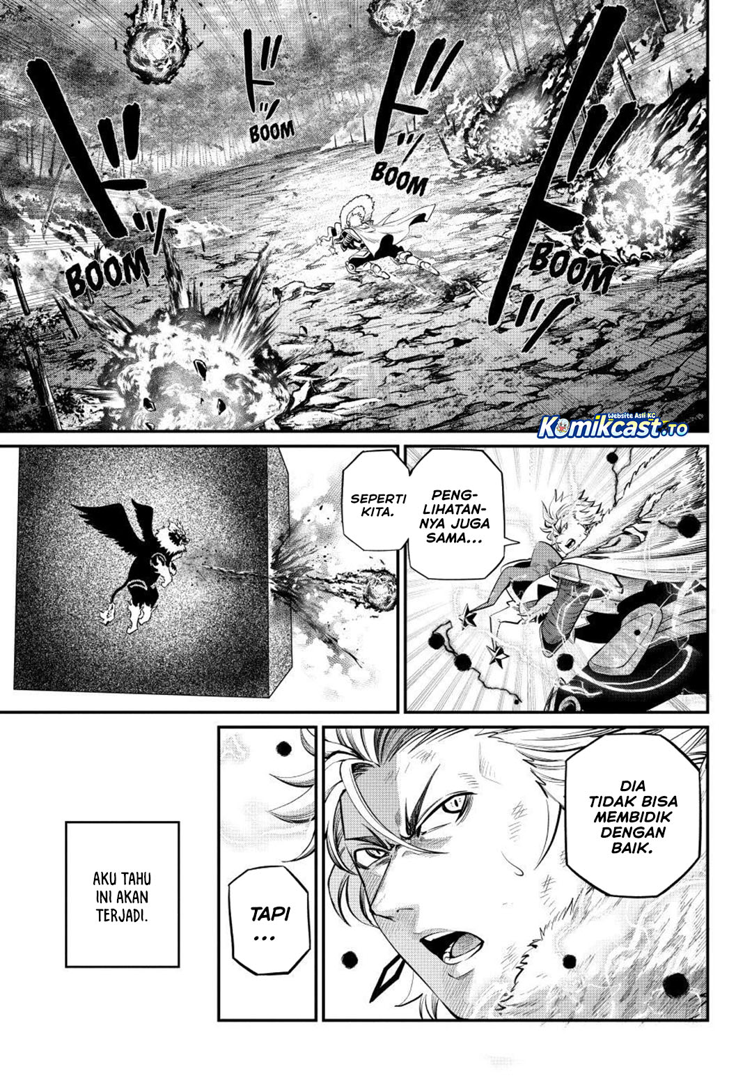 Halaman 4 dari Tsuihou Sareta Tenshou Juu Kishi wa Game Chishiki de Musou Suru Chapter 164