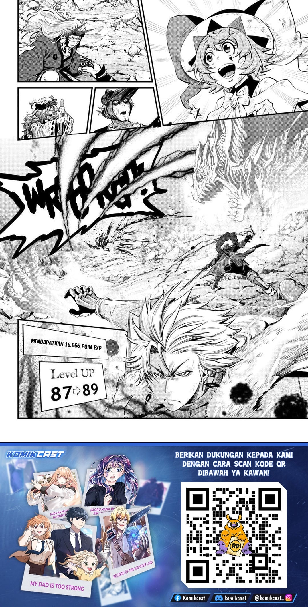 Halaman 14 dari Tsuihou Sareta Tenshou Juu Kishi wa Game Chishiki de Musou Suru Chapter 165