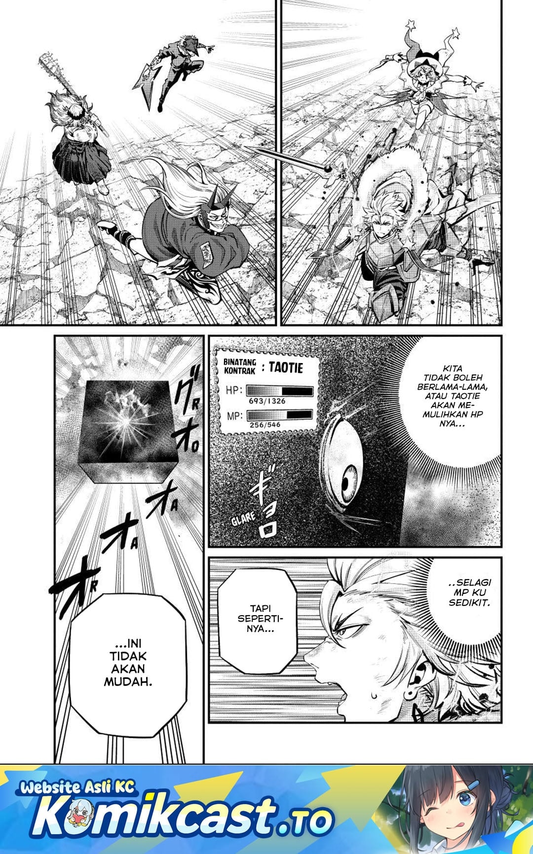 Halaman 2 dari Tsuihou Sareta Tenshou Juu Kishi wa Game Chishiki de Musou Suru Chapter 165