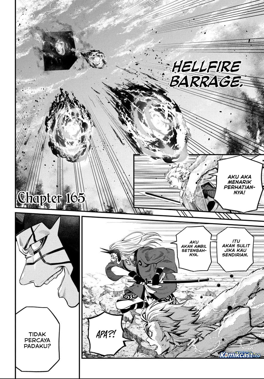 Halaman 3 dari Tsuihou Sareta Tenshou Juu Kishi wa Game Chishiki de Musou Suru Chapter 165
