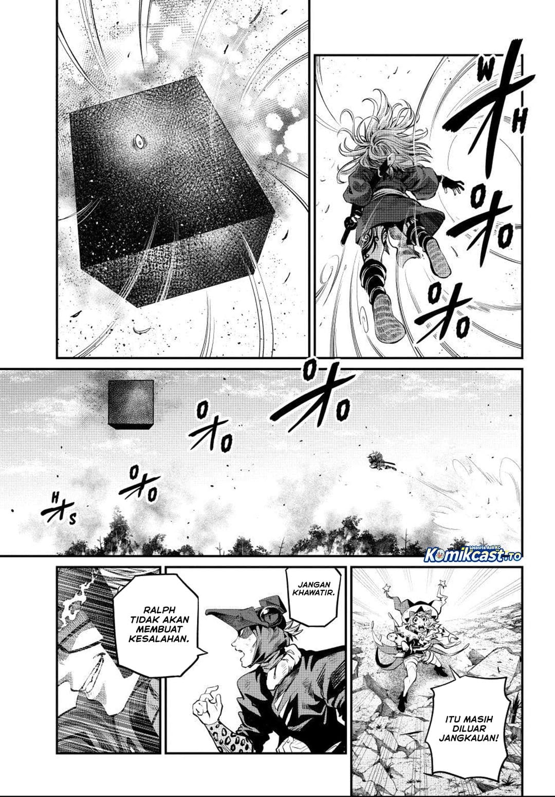 Halaman 8 dari Tsuihou Sareta Tenshou Juu Kishi wa Game Chishiki de Musou Suru Chapter 165