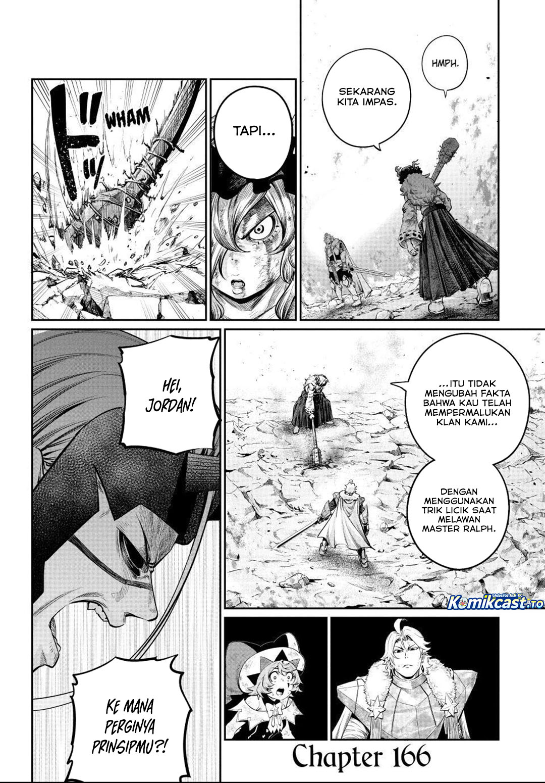 Halaman 3 dari Tsuihou Sareta Tenshou Juu Kishi wa Game Chishiki de Musou Suru Chapter 166