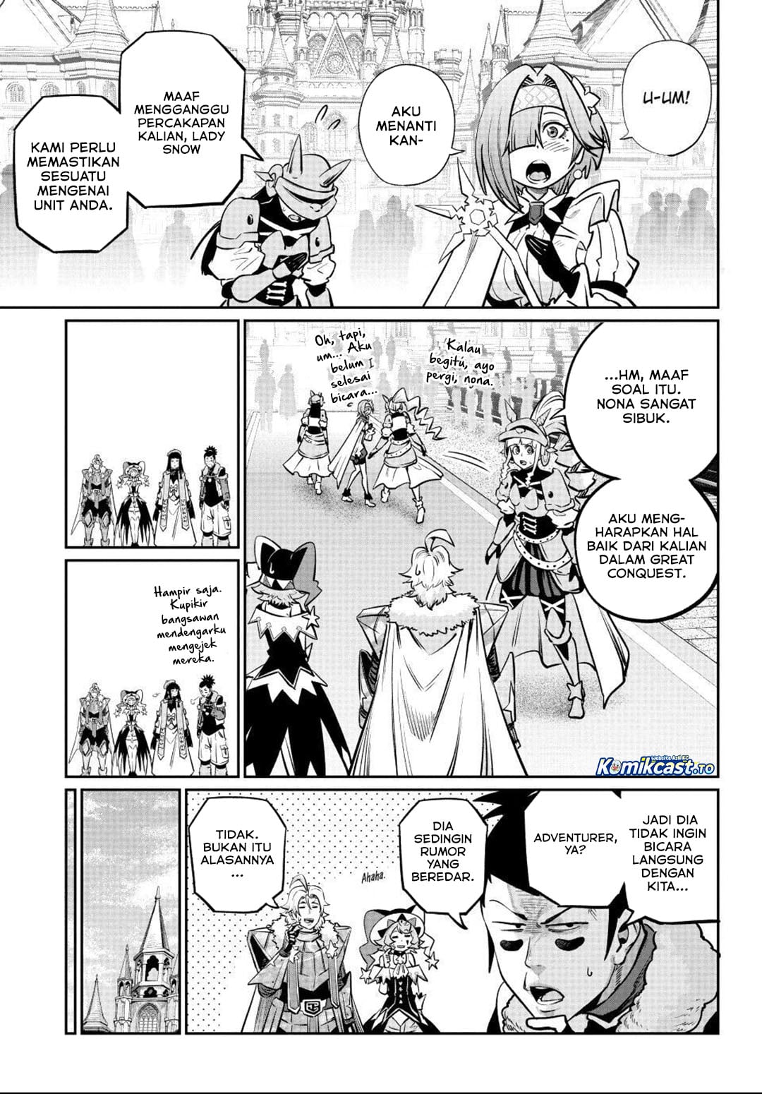 Halaman 9 dari Tsuihou Sareta Tenshou Juu Kishi wa Game Chishiki de Musou Suru Chapter 168