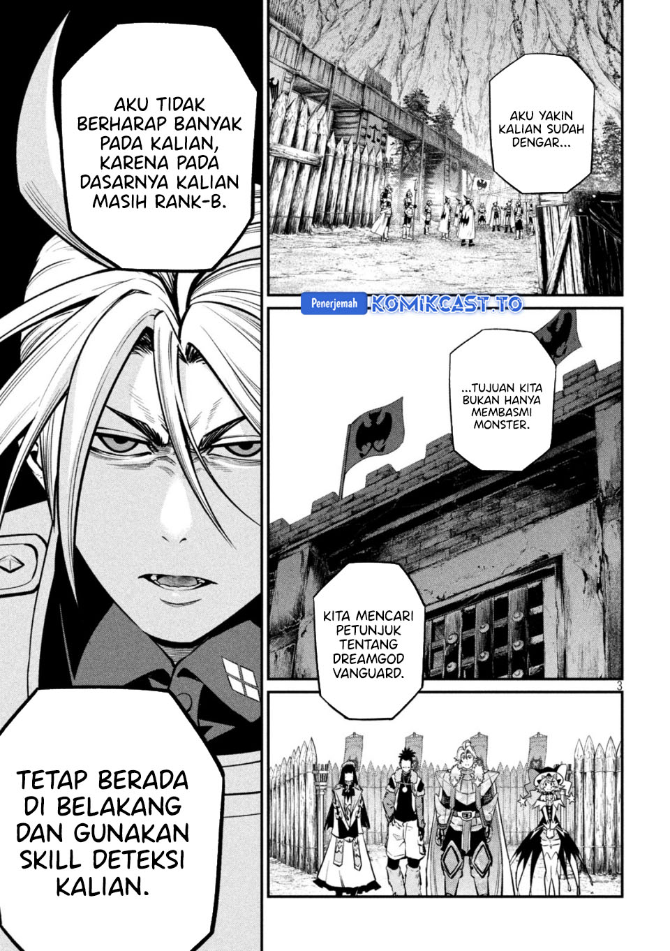 Halaman 4 dari Tsuihou Sareta Tenshou Juu Kishi wa Game Chishiki de Musou Suru Chapter 170