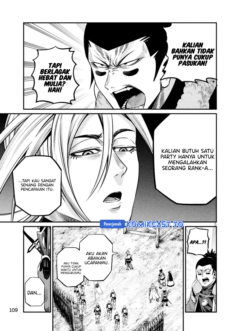 Halaman 6 dari Tsuihou Sareta Tenshou Juu Kishi wa Game Chishiki de Musou Suru Chapter 170