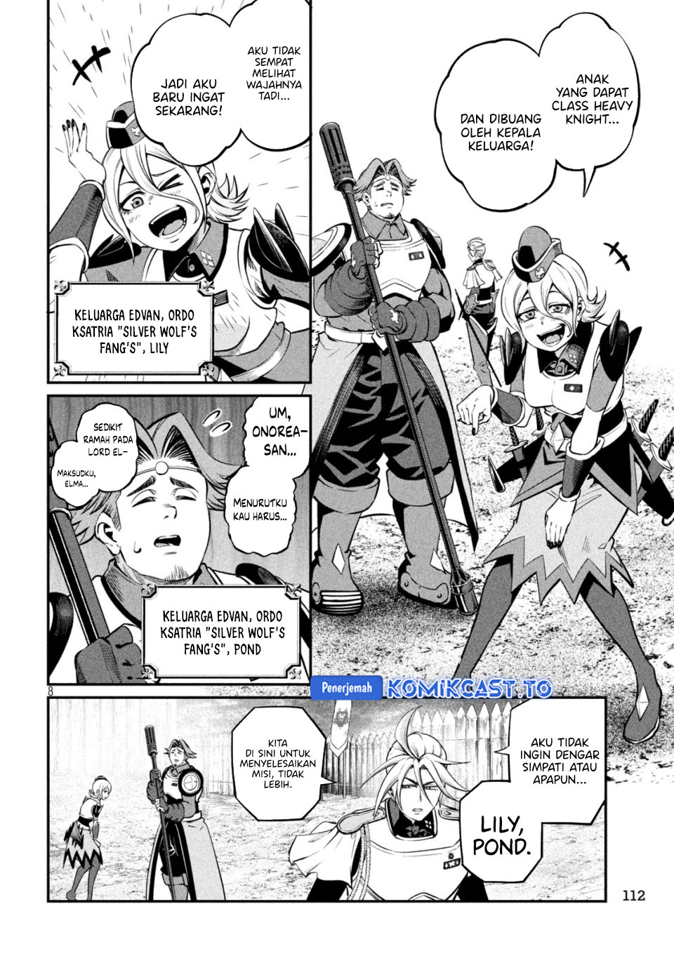 Halaman 9 dari Tsuihou Sareta Tenshou Juu Kishi wa Game Chishiki de Musou Suru Chapter 170