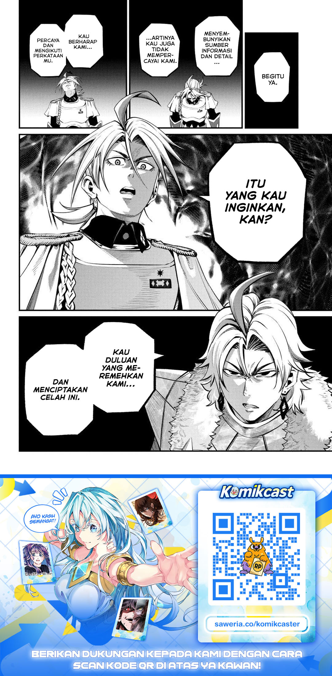 Halaman 17 dari Tsuihou Sareta Tenshou Juu Kishi wa Game Chishiki de Musou Suru Chapter 172