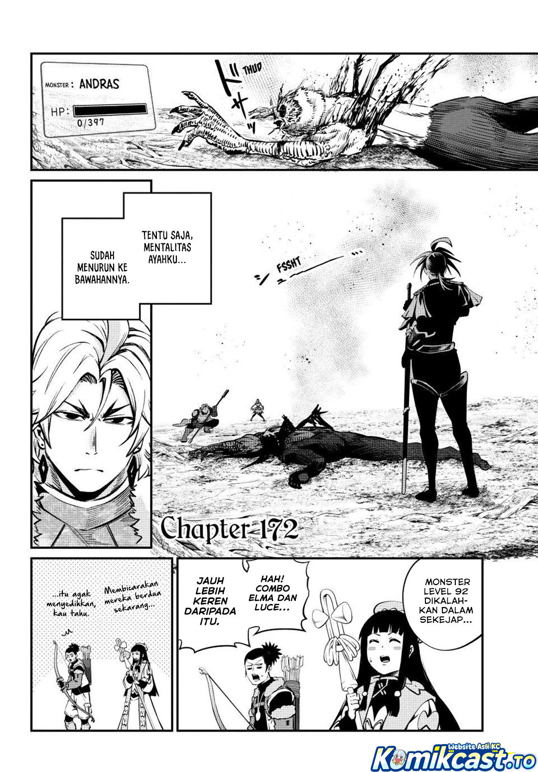 Halaman 3 dari Tsuihou Sareta Tenshou Juu Kishi wa Game Chishiki de Musou Suru Chapter 172
