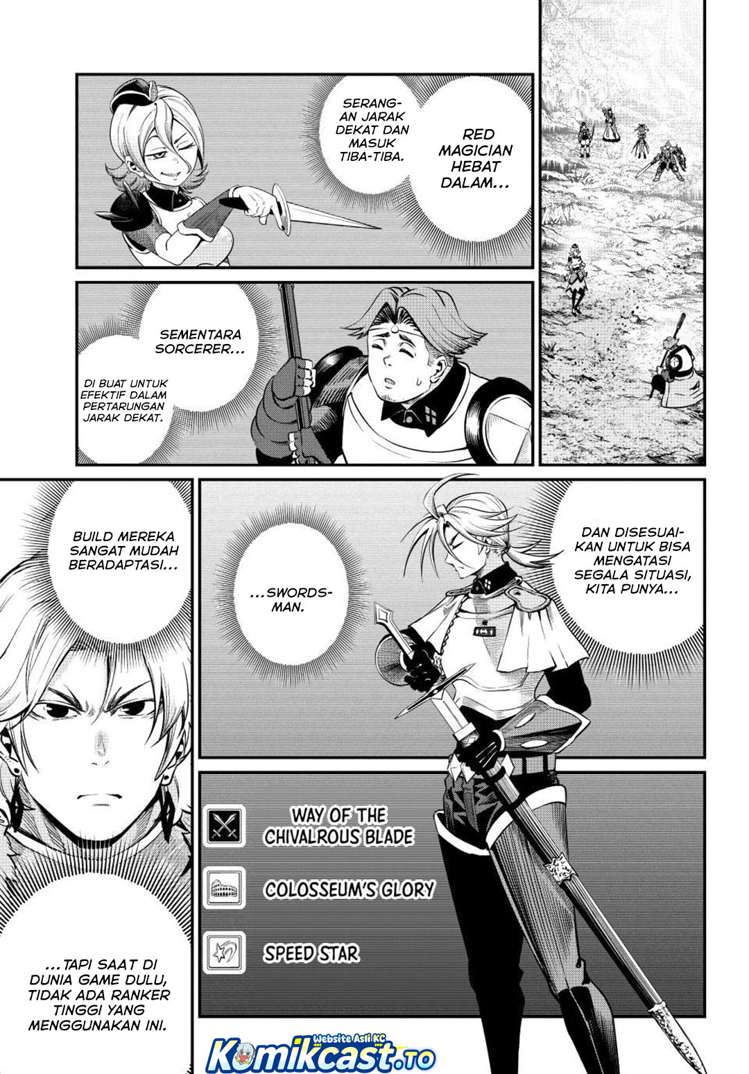 Halaman 4 dari Tsuihou Sareta Tenshou Juu Kishi wa Game Chishiki de Musou Suru Chapter 172