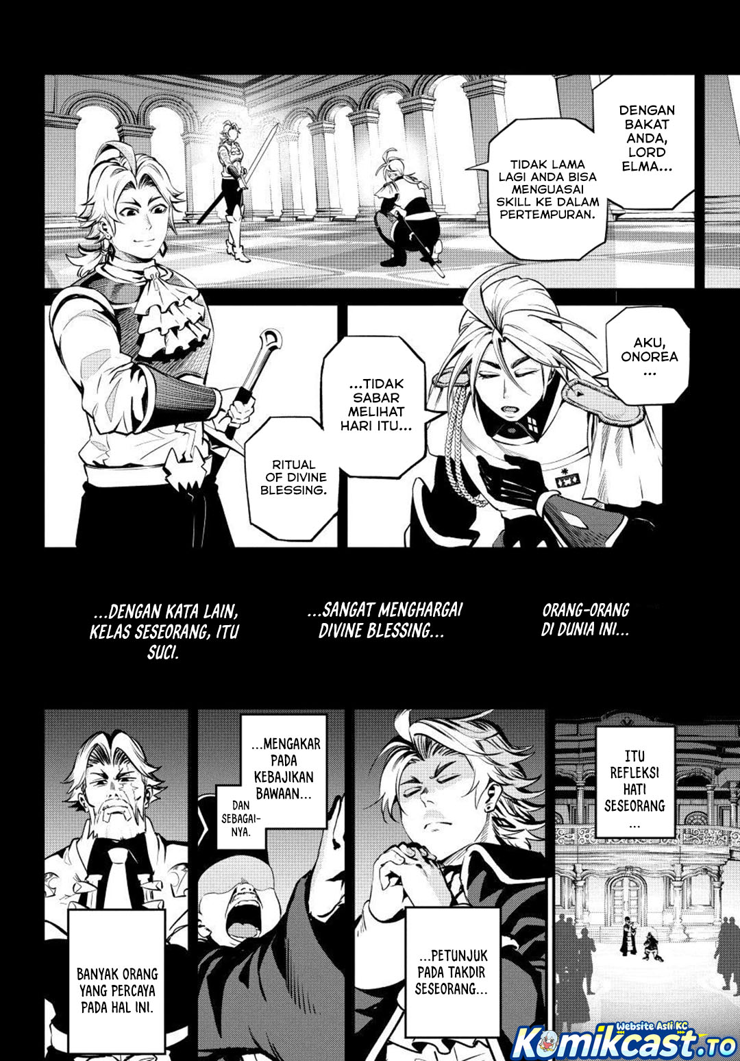 Halaman 9 dari Tsuihou Sareta Tenshou Juu Kishi wa Game Chishiki de Musou Suru Chapter 172