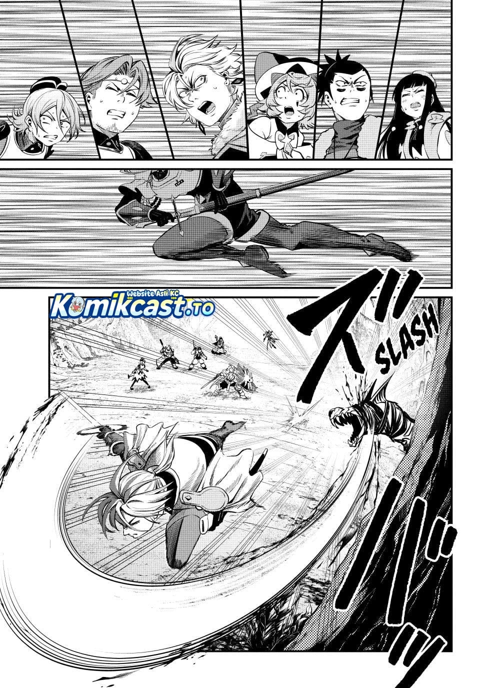 Halaman 14 dari Tsuihou Sareta Tenshou Juu Kishi wa Game Chishiki de Musou Suru Chapter 173