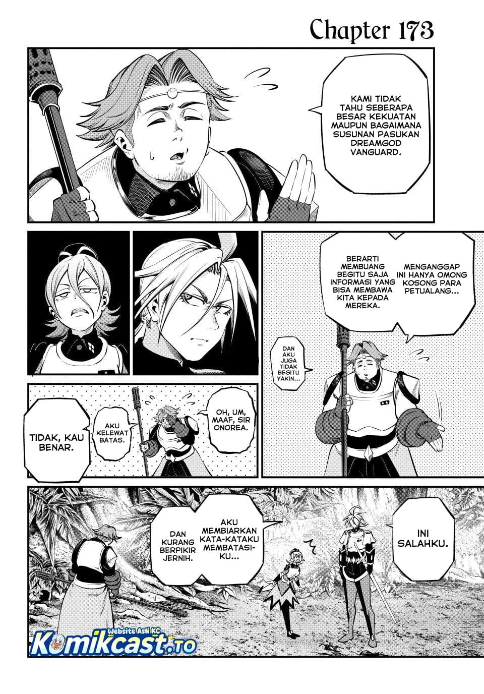 Halaman 3 dari Tsuihou Sareta Tenshou Juu Kishi wa Game Chishiki de Musou Suru Chapter 173