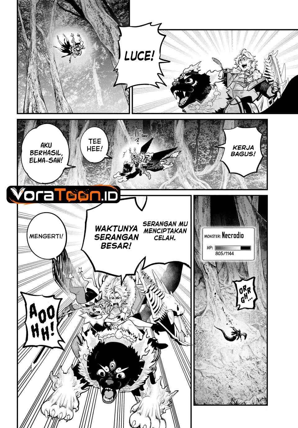 Halaman 11 dari Tsuihou Sareta Tenshou Juu Kishi wa Game Chishiki de Musou Suru Chapter 176