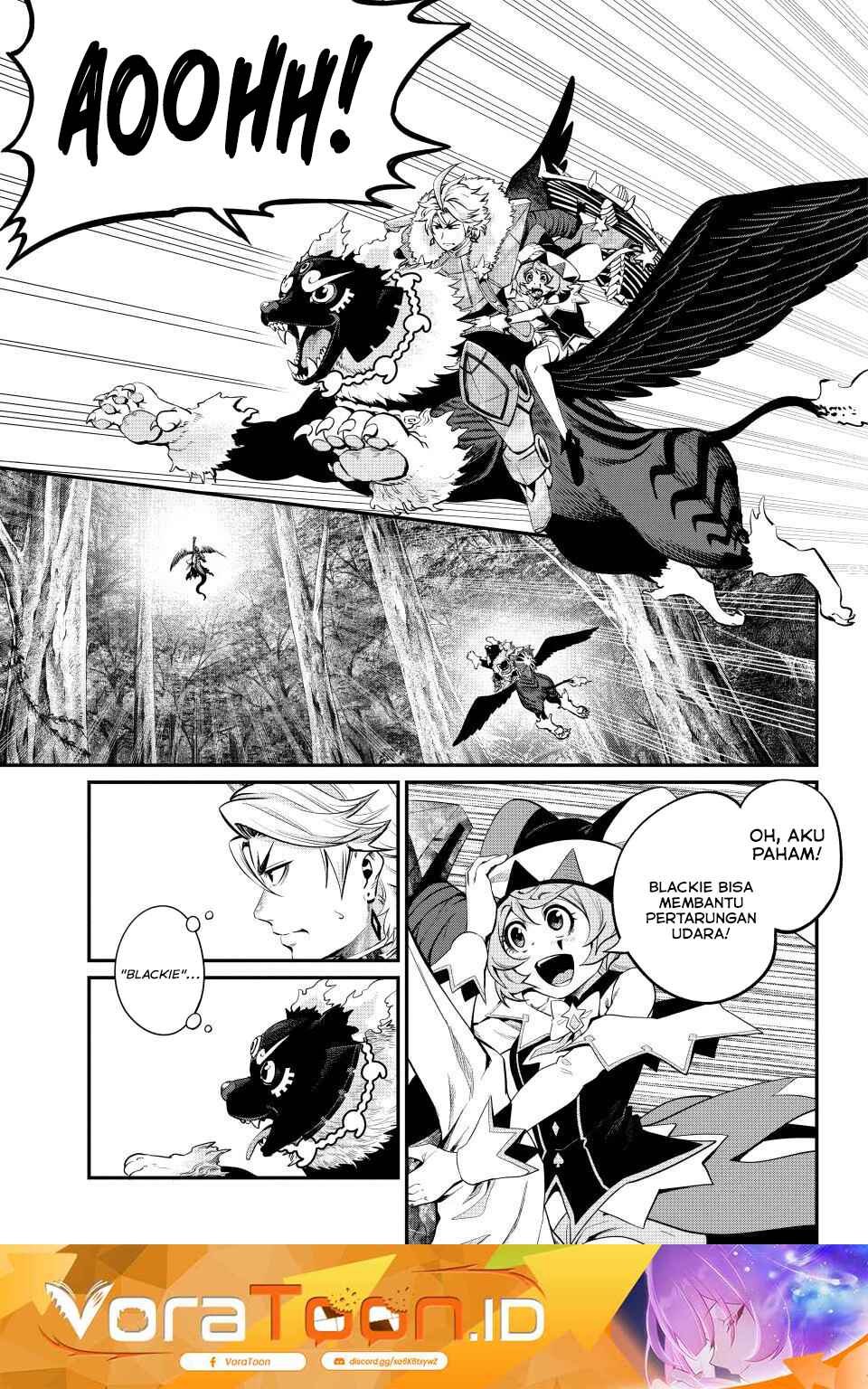 Halaman 2 dari Tsuihou Sareta Tenshou Juu Kishi wa Game Chishiki de Musou Suru Chapter 176