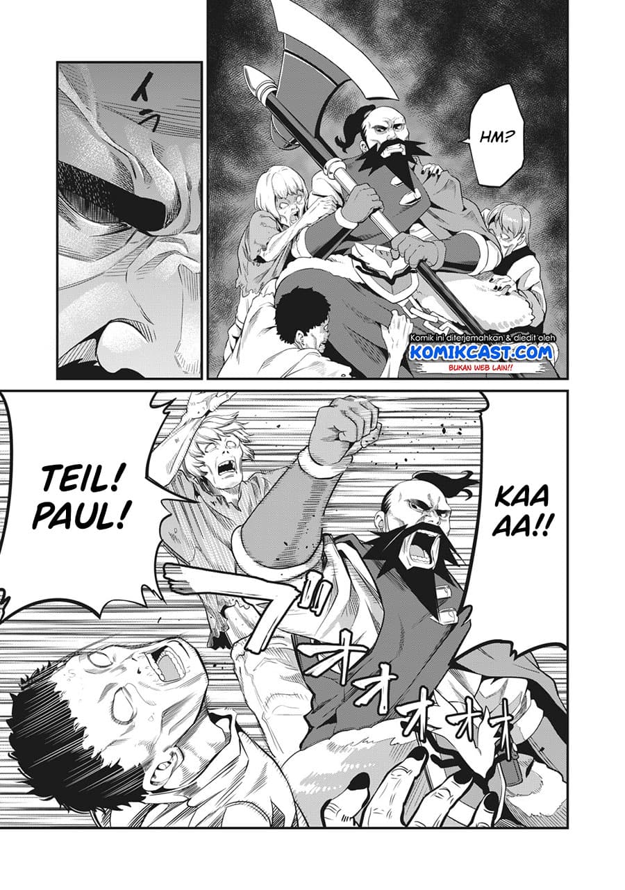 Halaman 9 dari Tsuihou Sareta Tenshou Juu Kishi wa Game Chishiki de Musou Suru Chapter 6
