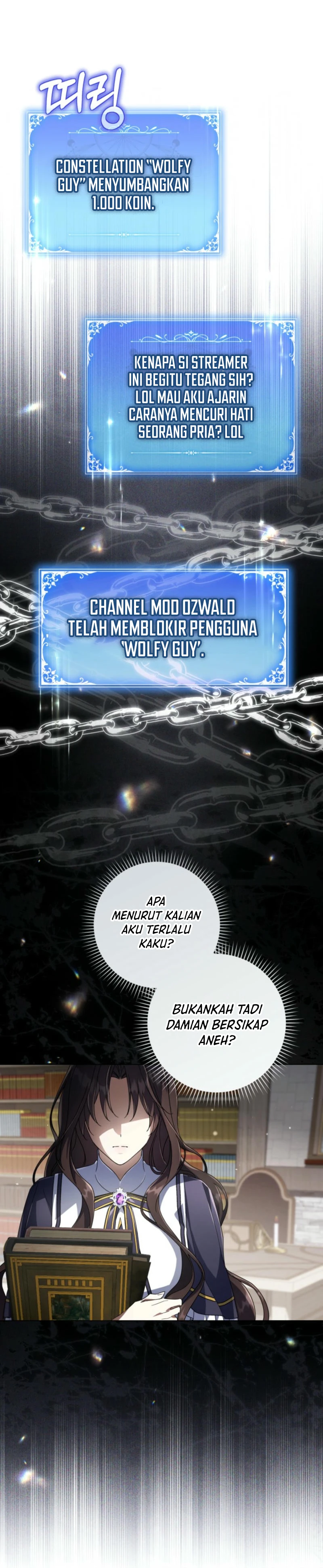Halaman 40 dari Villainess Streamer Chapter 18