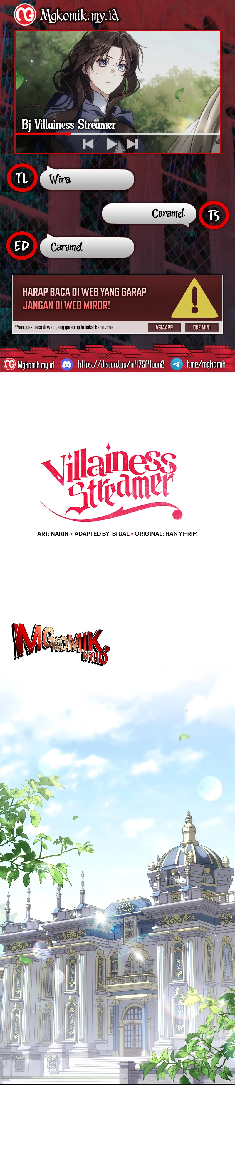 Halaman 1 dari Villainess Streamer Chapter 32