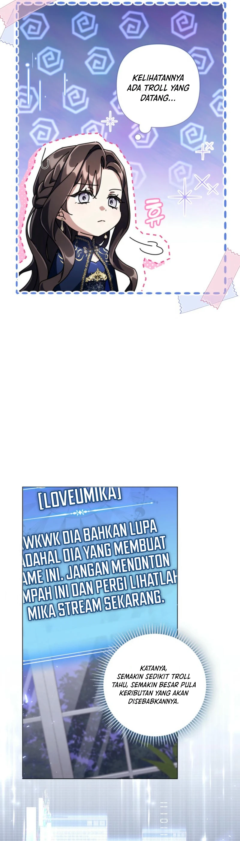 Halaman 32 dari Villainess Streamer Chapter 9