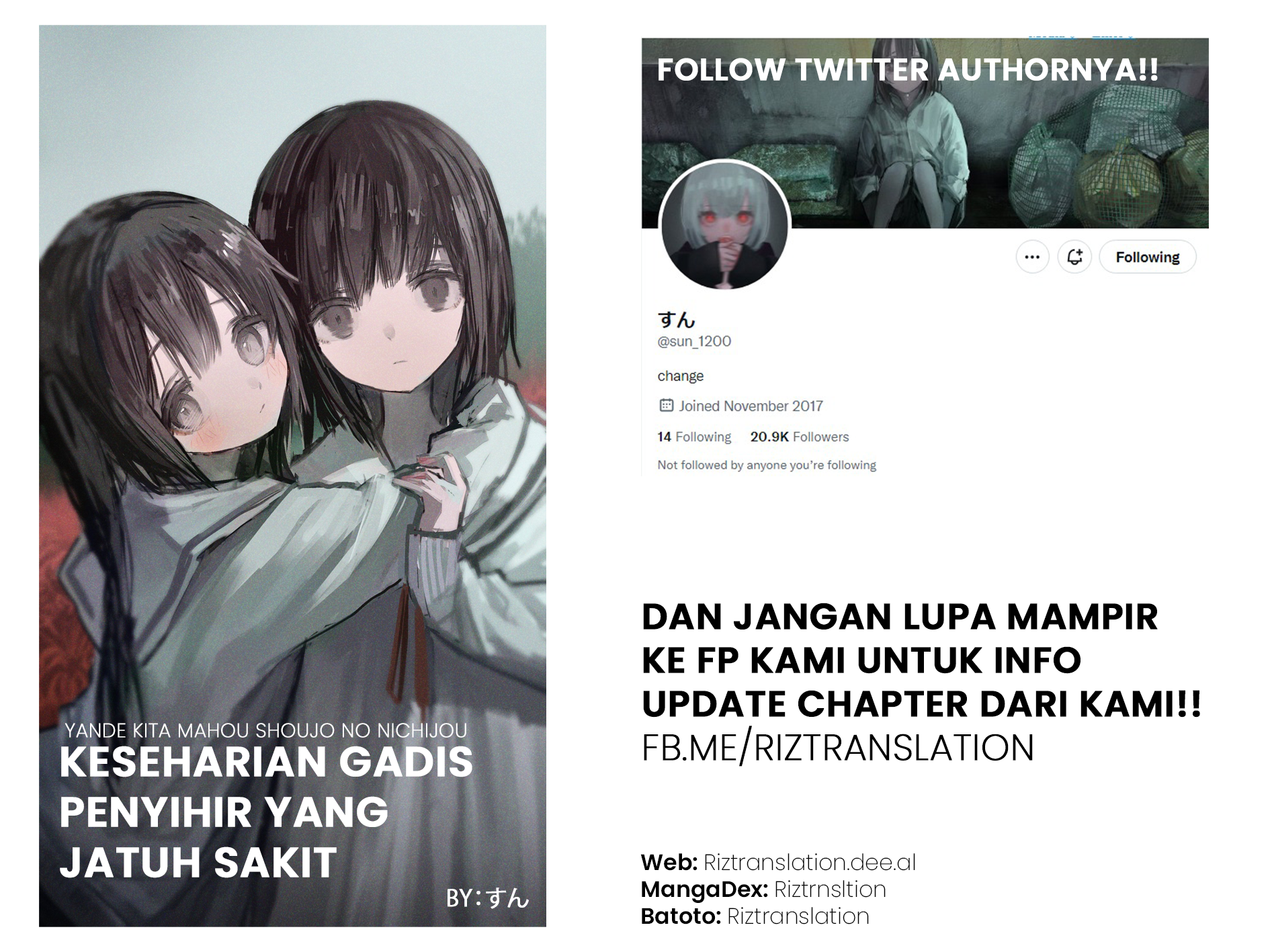 Halaman 1 dari Yande Kita Mahou Shoujo no Nichijou Chapter 1