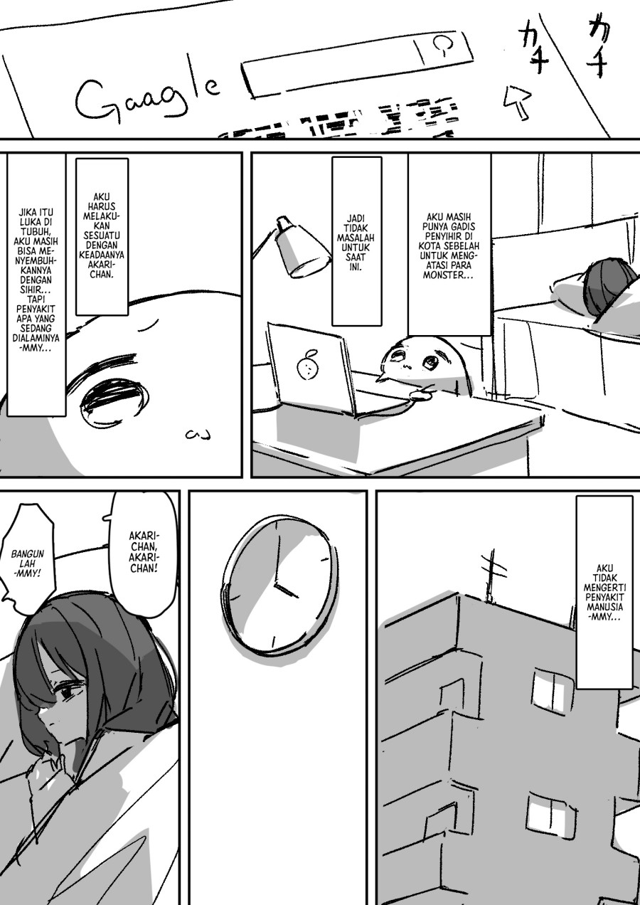 Halaman 8 dari Yande Kita Mahou Shoujo no Nichijou Chapter 1
