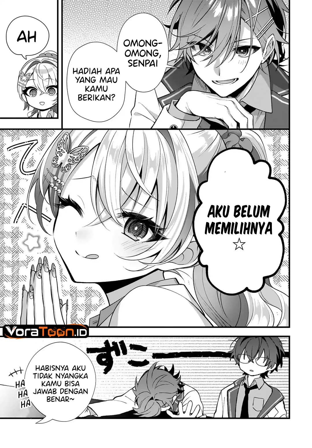 Halaman 20 dari Yotte, Hatsukoi wa Shoumei sareta. Delta to Gamma no Rigakubu Note Chapter 4