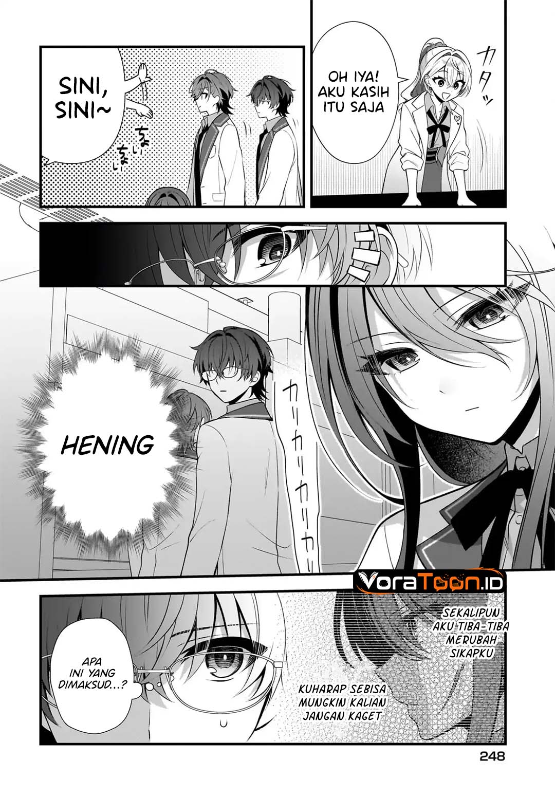 Halaman 21 dari Yotte, Hatsukoi wa Shoumei sareta. Delta to Gamma no Rigakubu Note Chapter 4