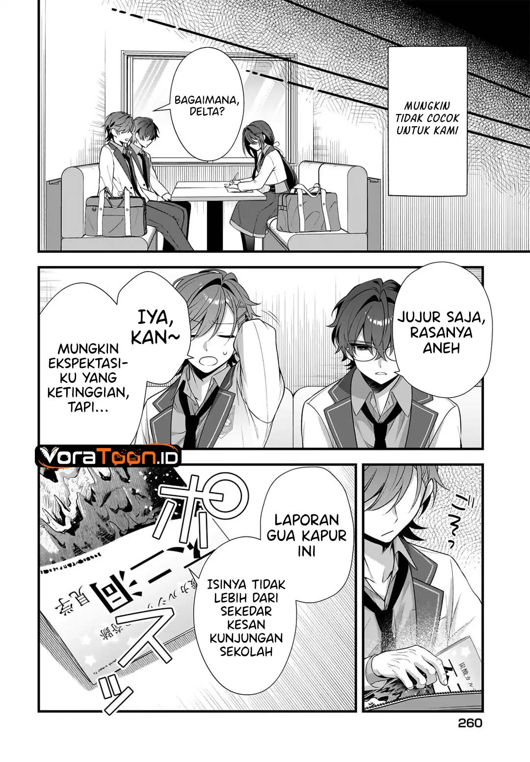 Halaman 33 dari Yotte, Hatsukoi wa Shoumei sareta. Delta to Gamma no Rigakubu Note Chapter 4