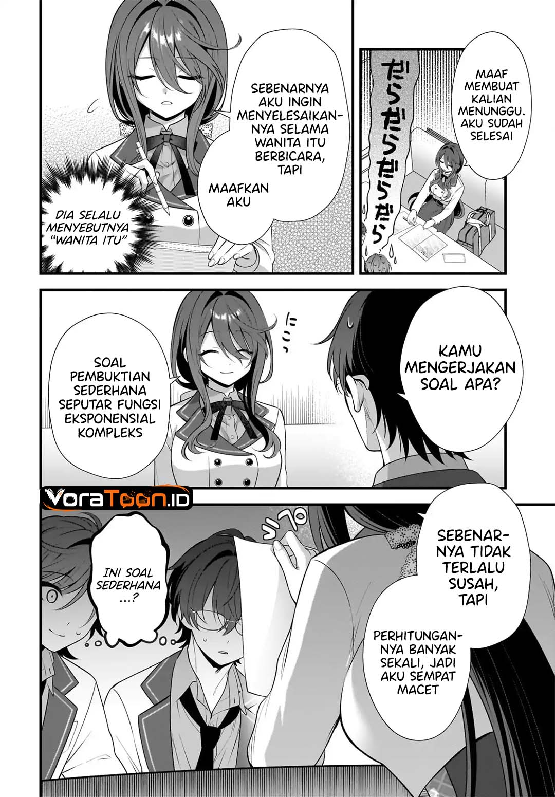 Halaman 37 dari Yotte, Hatsukoi wa Shoumei sareta. Delta to Gamma no Rigakubu Note Chapter 4