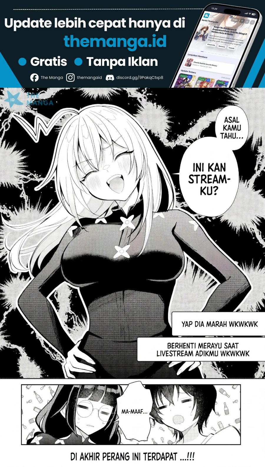 Halaman 23 dari Yuumei VTuber no Ani Dakedo, Nazeka Ore ga Yuumei ni Natteita Chapter 22