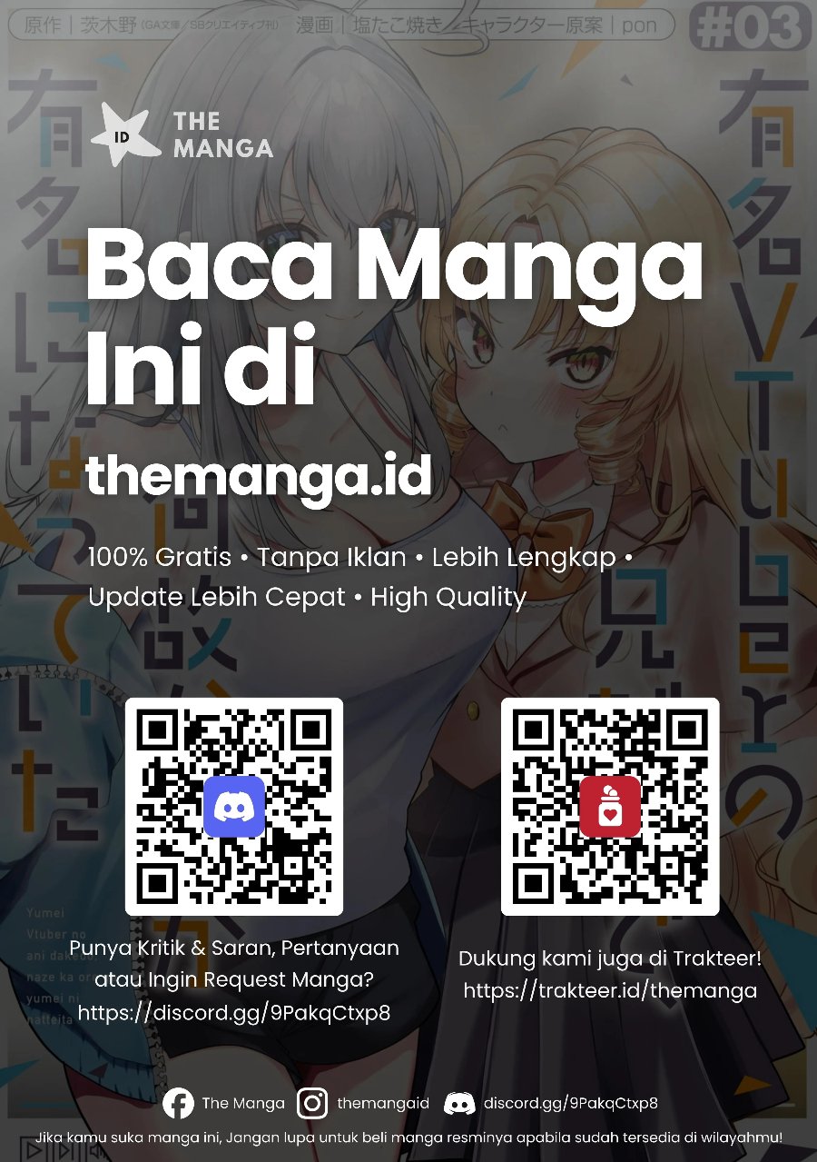 Halaman 24 dari Yuumei VTuber no Ani Dakedo, Nazeka Ore ga Yuumei ni Natteita Chapter 22